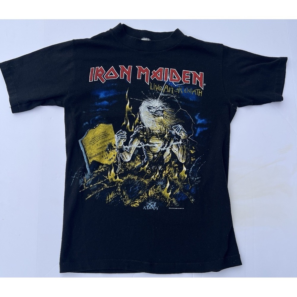 Vintage Iron Maiden Live After Death T Shirt Sportswear USA‎ Small 1985